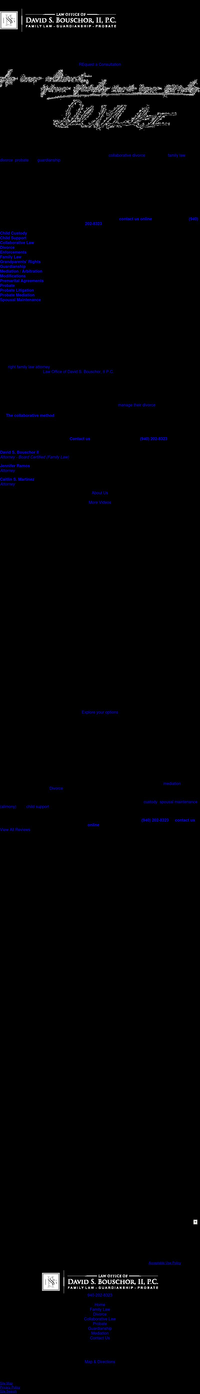 Law Office of David S. Bouschor, II, P.C. - Denton TX Lawyers